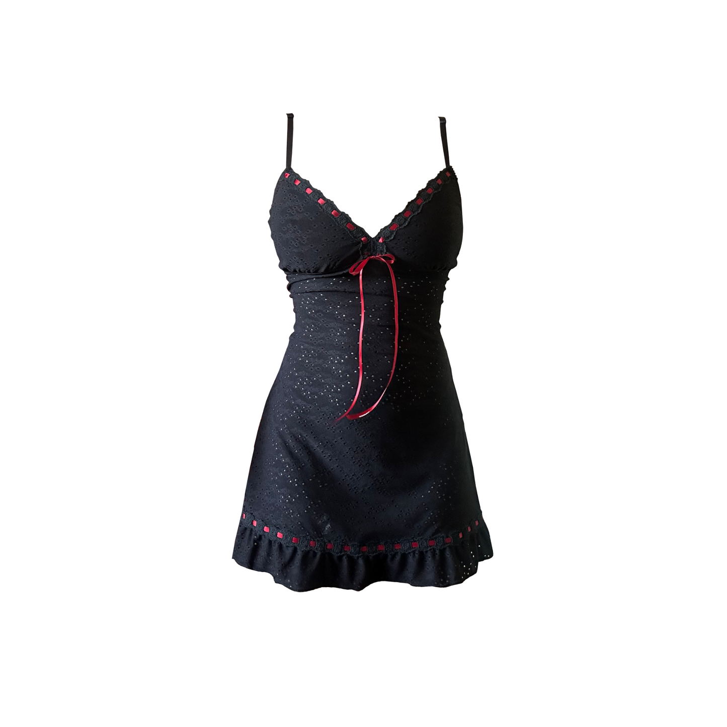 Black Broderie Anglaise Andromache Mini (XS Petite)