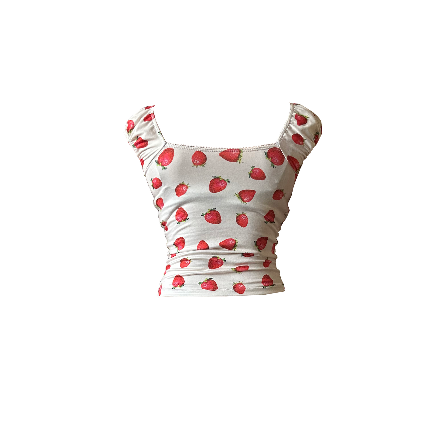 Strawberries & Creme Milkmaid Capri Set