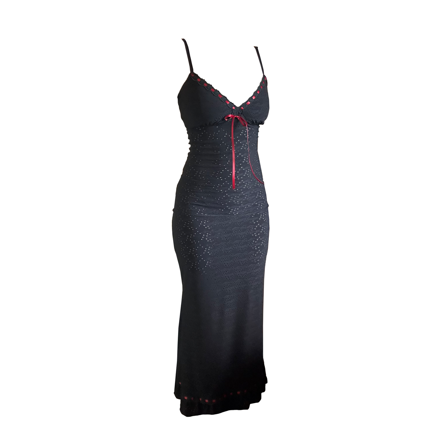 Black Broderie Anglaise Andromache Maxi