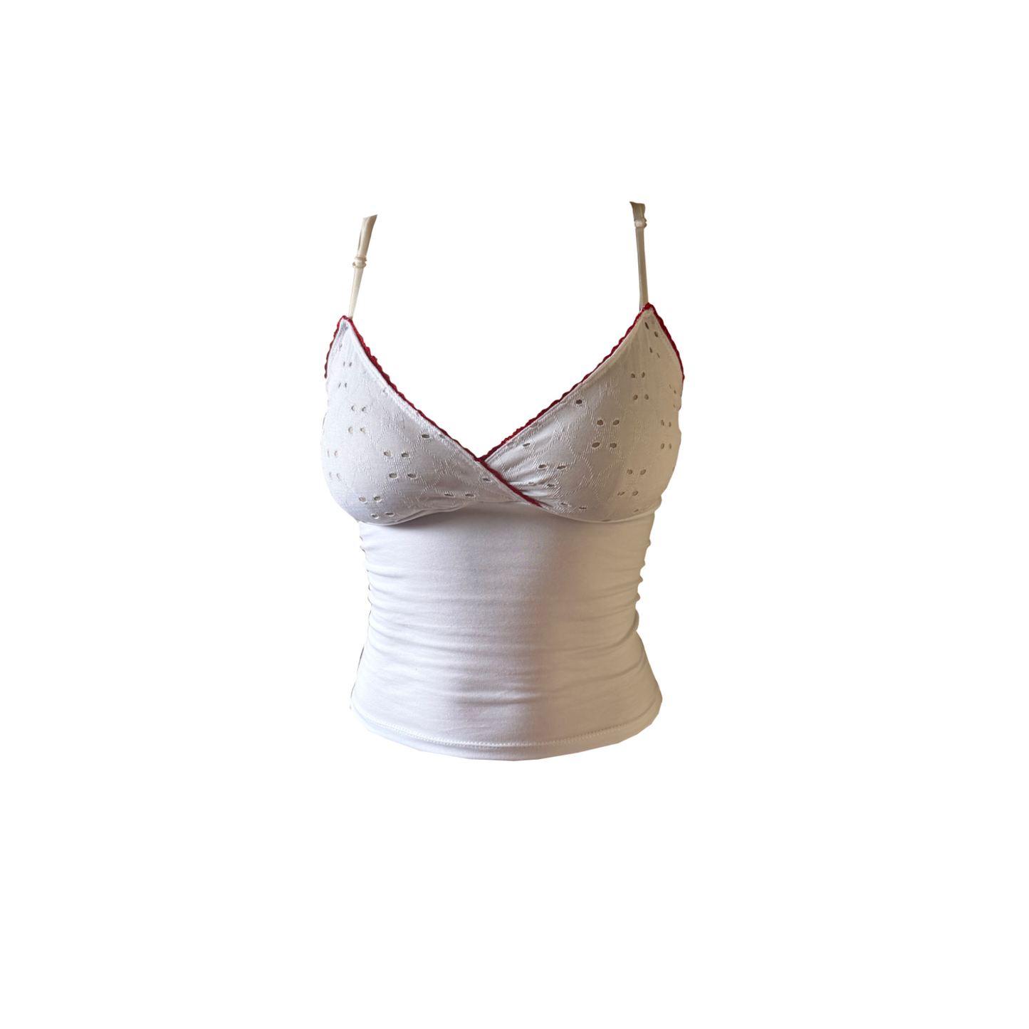White Broderie Cami