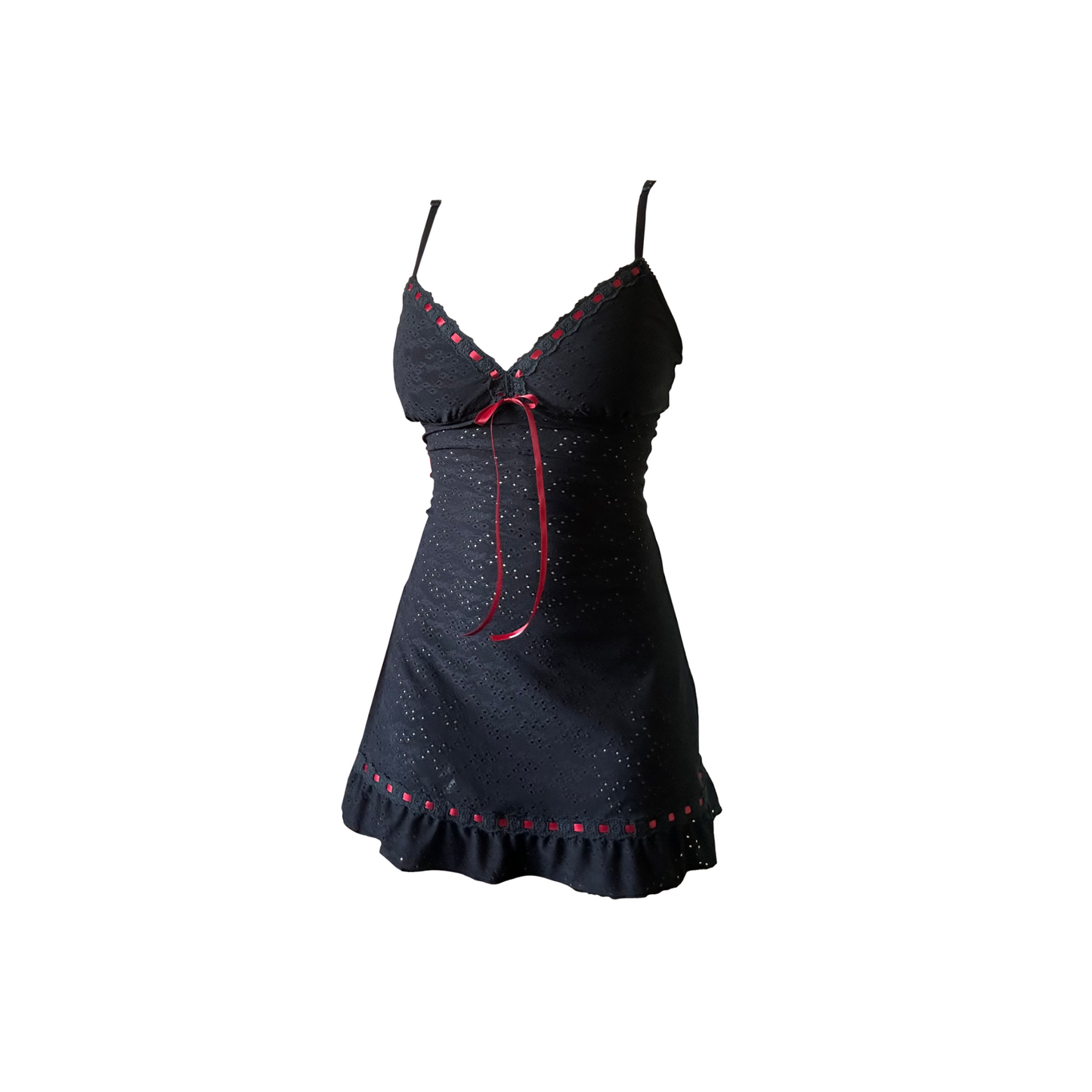 Black Broderie Anglaise Andromache Mini (XS Petite)