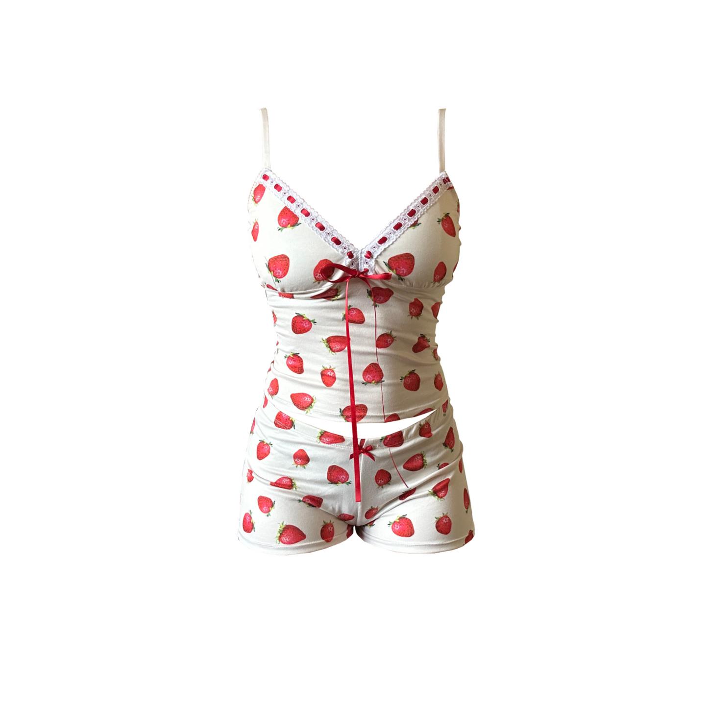 Strawberries & Creme Cami Short Set