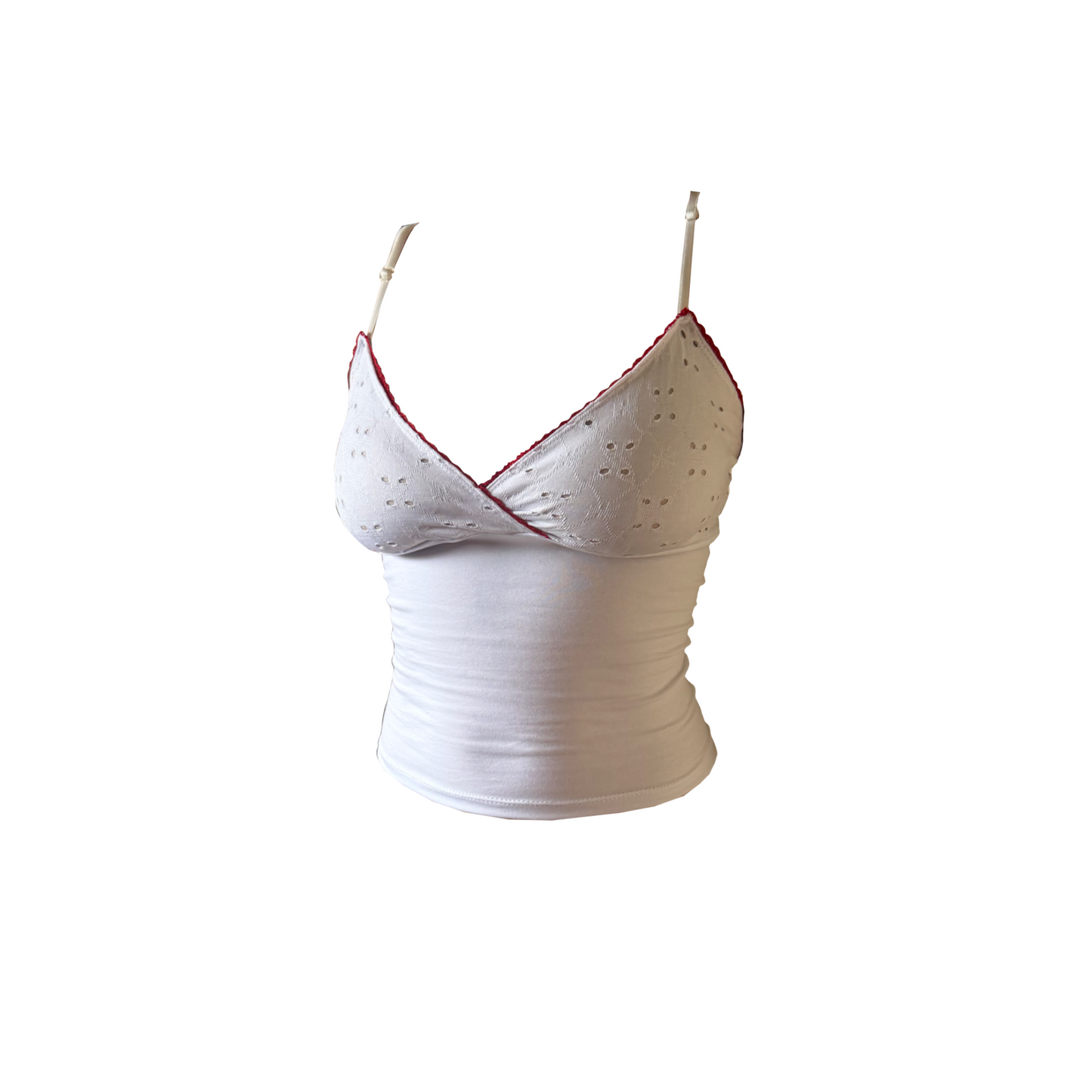 White Broderie Cami