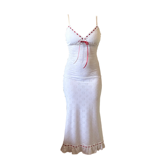 Ivory Broderie Anglaise Andromache Maxi