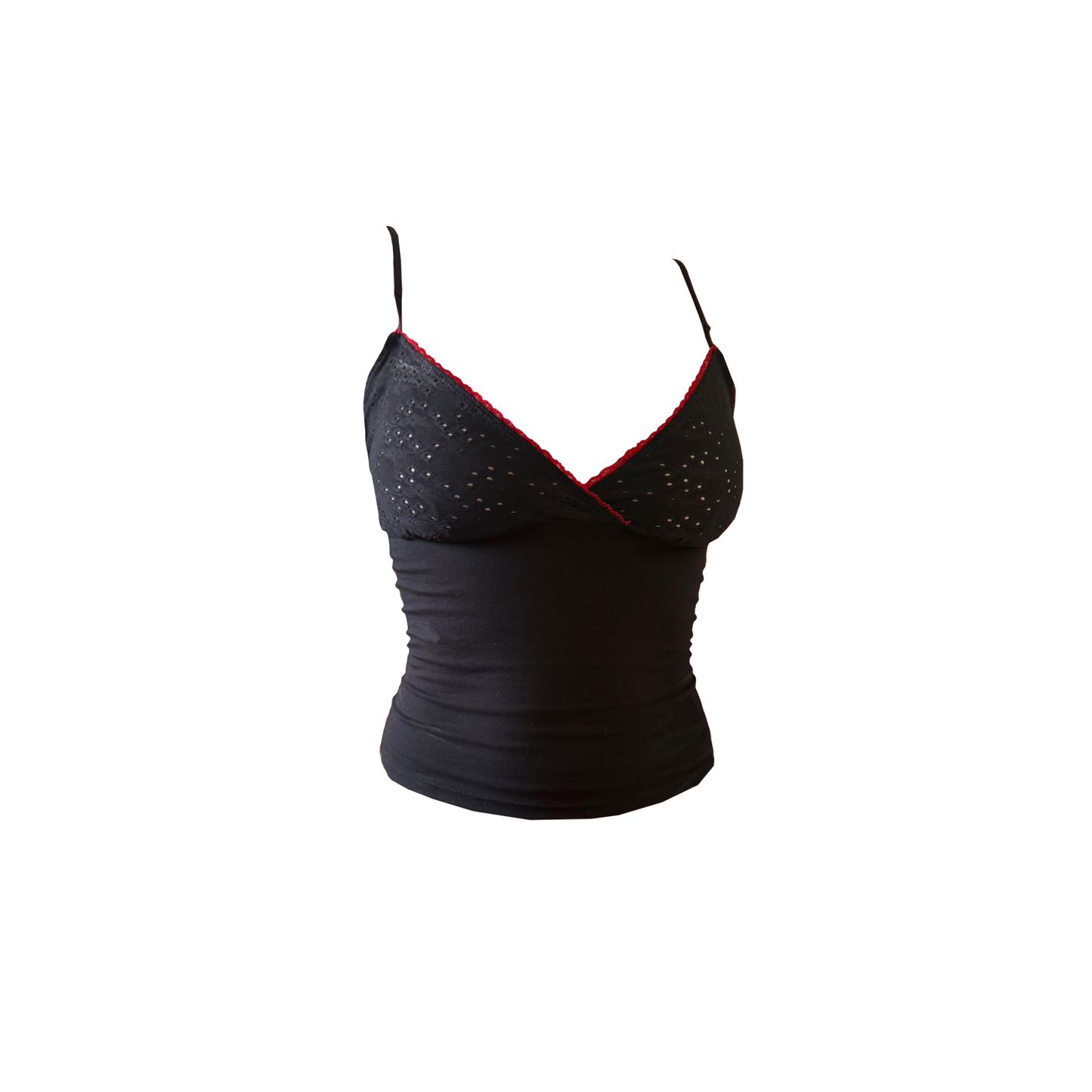 Black Broderie Cami